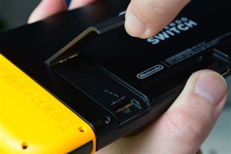 nintendo switch micro sd card slot|where to put sd card in switch.